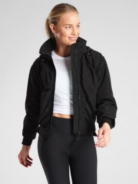 Medium Tall Athleta Point Reyes (Jetset) Bomber jacket Black